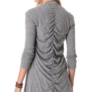 Monrow Shirred Cardigan Sweater